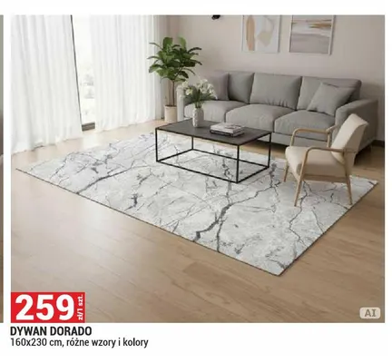 Dywan Dorado 160x230 cm promocja w Merkury Market