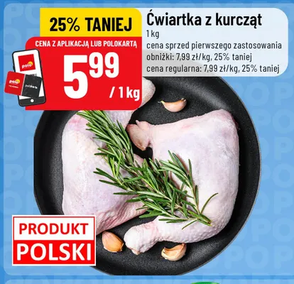 Ćwiartka z kurcząt promocja w POLOmarket