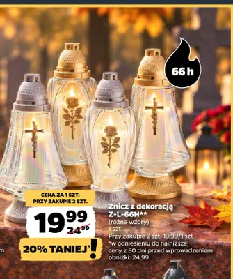 Znicz z dekoracją Z-L-66H promocja w Netto