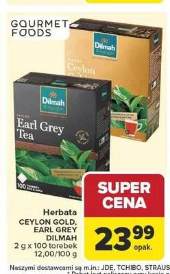 Herbata Dilmah Earl Grey promocja w Carrefour Market