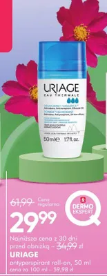 Antyperspirant roll-on Uriage 50ml promocja w Super-Pharm