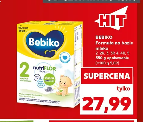Formuła na bazie mleka 2R Bebiko promocja w Kaufland