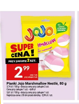 Pianki Jojo Marshmallow Nestlé promocja w Twój Market