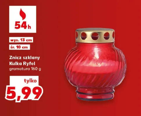 Znicz szklany Kulka Ryfel promocja w Kaufland