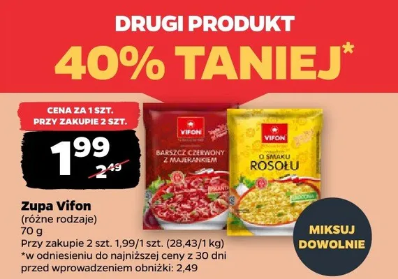 Zupa różne rodzaje promocja w Netto