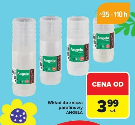 Wkład do znicza parafinowy Angela promocja w Carrefour