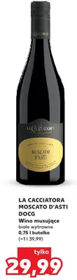 Wino musujące białe wytrawne Moscato d'Asti DOCG promocja w Kaufland