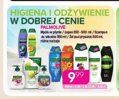 Mydło w płynie zapas szampon do włosów żel pod prysznic Palmolive promocja w Drogerie Koliber