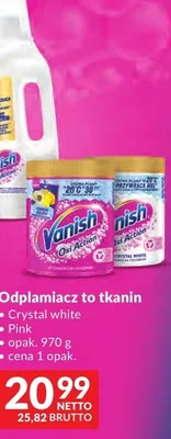 Odplamiacz do tkanin Vanish Crystal White promocja w Makro