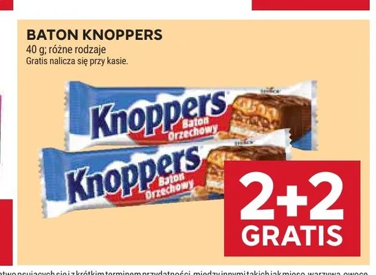 Baton Knoppers Orzechowy promocja w Stokrotka