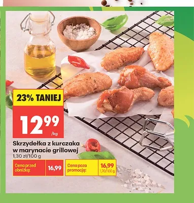 Skrzydełka z kurczaka w marynacie grillowej promocja w Biedronka