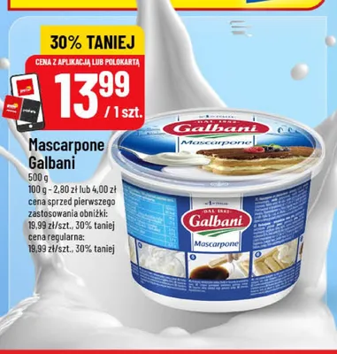 Mascarpone Galbani promocja w POLOmarket