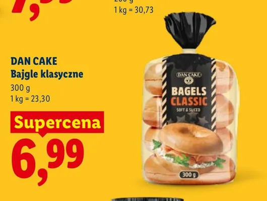 Bajgle klasyczne Dan Cake promocja w Lidl