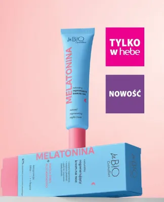 Krem na noc naturalny regenerujący Melatonina beBIO Cosmetics promocja w Hebe