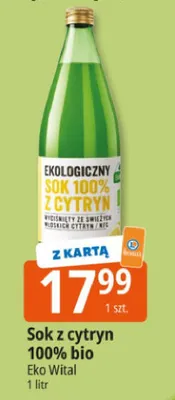 Sok z cytryn 100% bio promocja w Leclerc