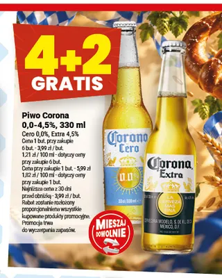 Piwo bezalkoholowe Corona Cero promocja w Twój Market
