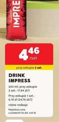 Drink Impress promocja w Stokrotka