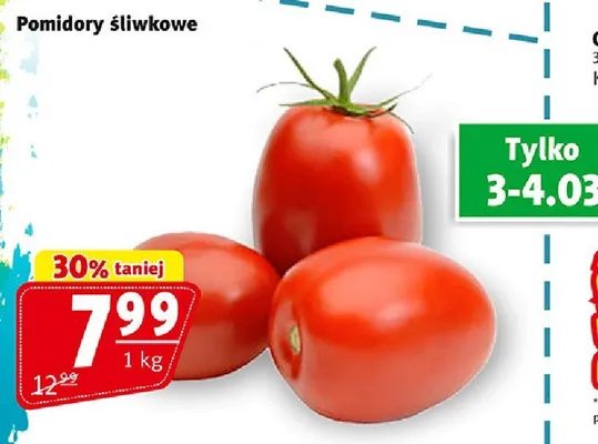 Pomidory śliwkowe promocja w Prim Market
