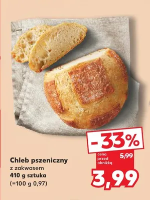 Chleb pszeniczny z zakwasem promocja w Kaufland
