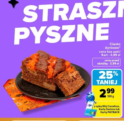 Ciasto dyniowe promocja w Carrefour