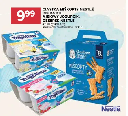 Ciastka Miśkopty Nestlé promocja w Stokrotka