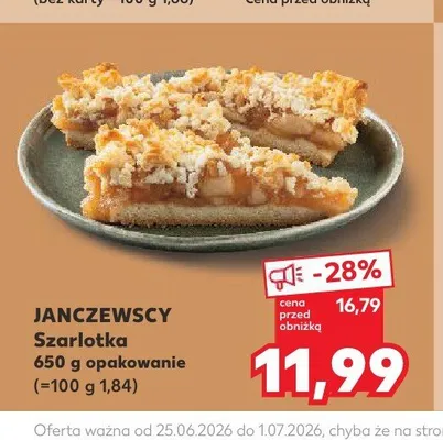 Szarlotka Janczewscy promocja w Kaufland