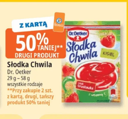 Kisiel Słodka Chwila Dr. Oetker promocja w Leclerc