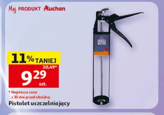 Pistolet uszczelniający Auchan promocja w Auchan