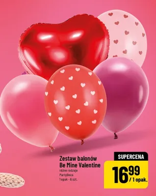 Zestaw balonów Be Mine Valentine promocja w POLOmarket