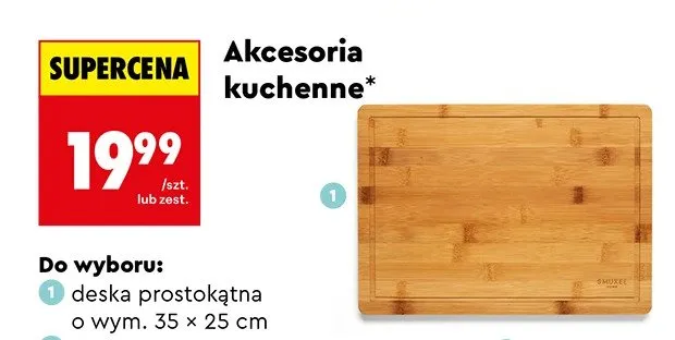 Deska prostokątna 35x25 cm promocja w Biedronka