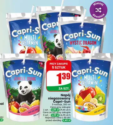 Napój niegazowany Capri-Sun promocja w Dino