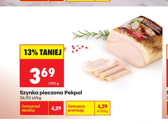 Szynka pieczona Pekpol promocja w Biedronka