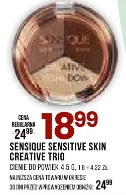 Cienie do powiek Sensique Sensitive Skin Creative Trio promocja w Drogerie Natura