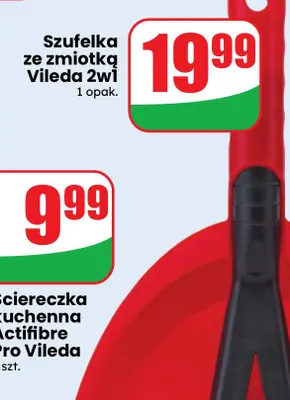 Szufelka ze zmiotką Vileda 2w1 promocja w Dino