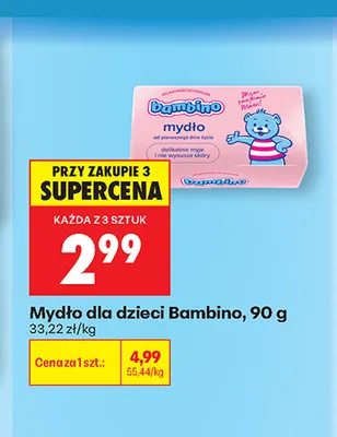 Mydło dla dzieci Bambino promocja w Biedronka