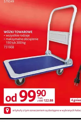 Wózki towarowe 300 kg promocja w Selgros
