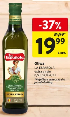 Oliwa z oliwek La Española extra virgin promocja w Intermarche