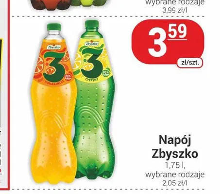 Napój Zbyszko 3 Cytryna promocja w Delikatesy Sezam