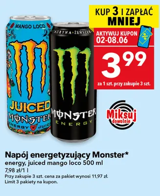 Napój energetyzujący mojito Carrefour promocja w LEWIATAN
