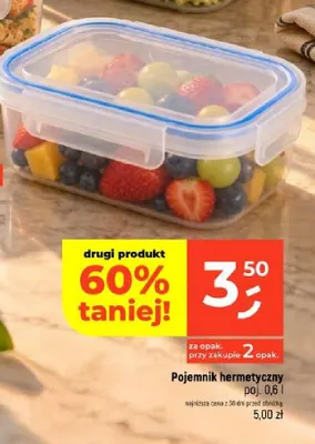 Pojemnik hermetyczny 0,6 l promocja w Dealz