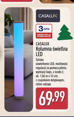 Kolumna świetlna LED Casalux promocja w Aldi