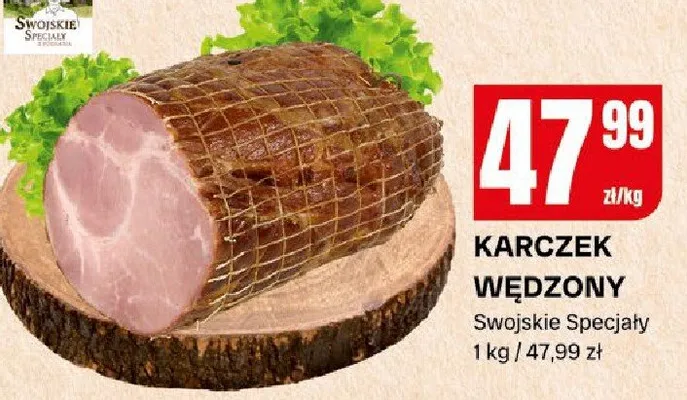 Karczek wędzony promocja w Chorten