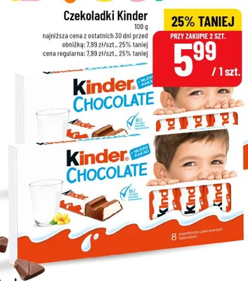 Czekoladki Kinder promocja w POLOmarket