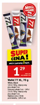 Wafel 77 XL Black promocja w Twój Market