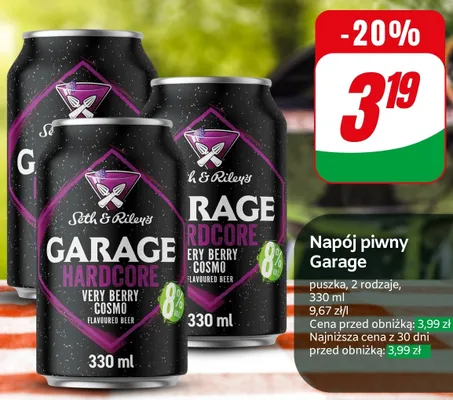 Napój piwny Garage Hardcore Very Berry Cosmo promocja w Dino