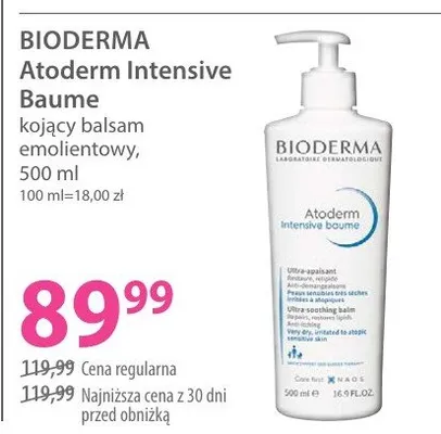 Atoderm Intensive Baume kojący balsam emolientowy promocja w Hebe