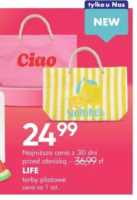 Torba plażowa Life promocja w Super-Pharm