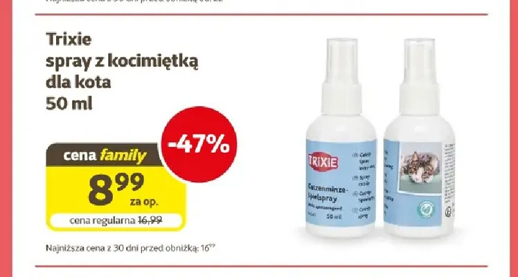 Spray z kocimiętką dla kota Trixie promocja w Super Zoo
