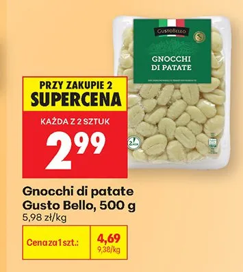 Gnocchi di patate Gusto Bello promocja w Biedronka