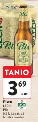 Piwo Lech Pils promocja w Intermarche